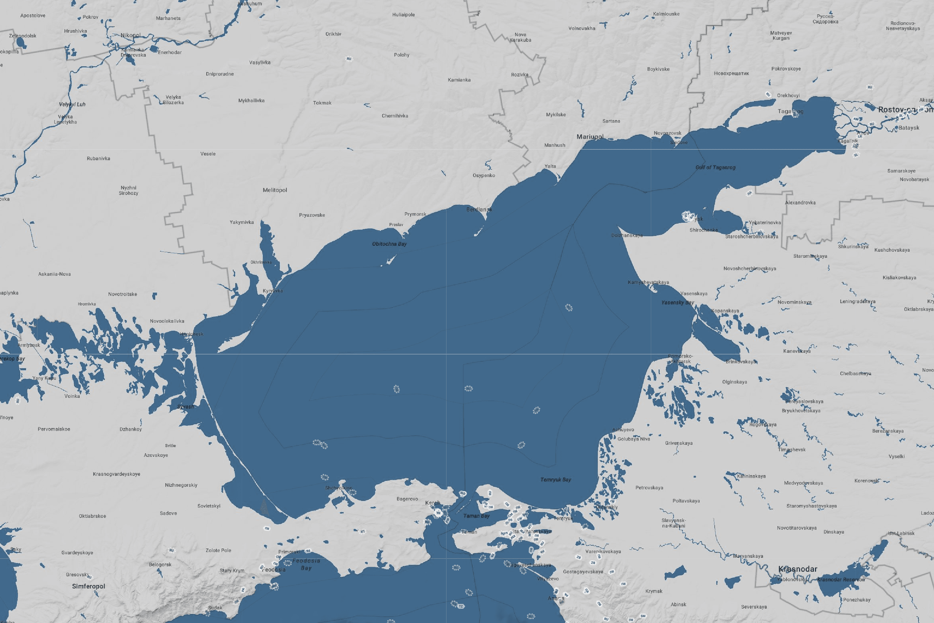 Число судов с включенным AIS в Азовском море сократилось более чем вдвое за две недели — Starboard