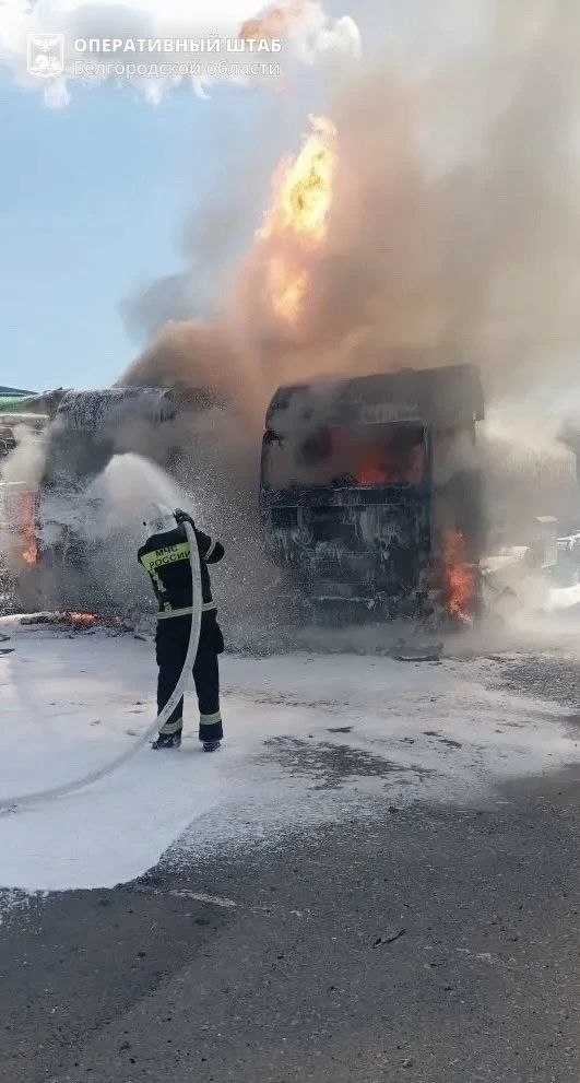 Последствия украинского удара по АЭС в поселке Прохоровка в Белгородской области 7 июня 2026 года
